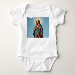 Body Para Bebê Virgem Abençoada Mary Baby Jumper