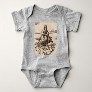 Body Para Bebê Virgem e Menino nas Nuvens