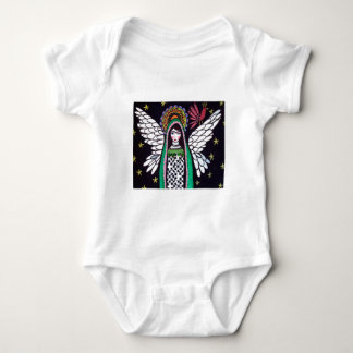 Body Para Bebê Virgin do anjo da arte de Guadalupe pela urze