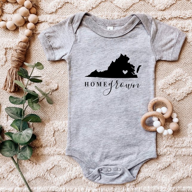 Body Para Bebê Virginia Home Grown State Tee (Criador carregado)