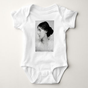 Body Para Bebê Virginia Woolf "Love Well" Cote Mugs & Gifts