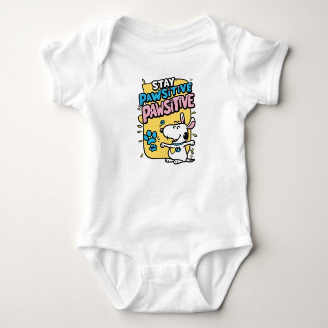Body Para Bebê Vísceras pawsitivas (Frente)