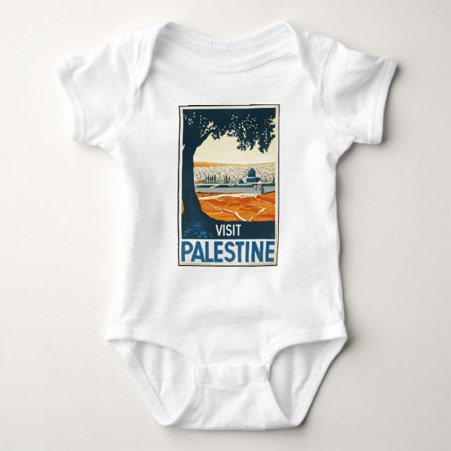 Body Para Bebê Visita Palestina (Frente)