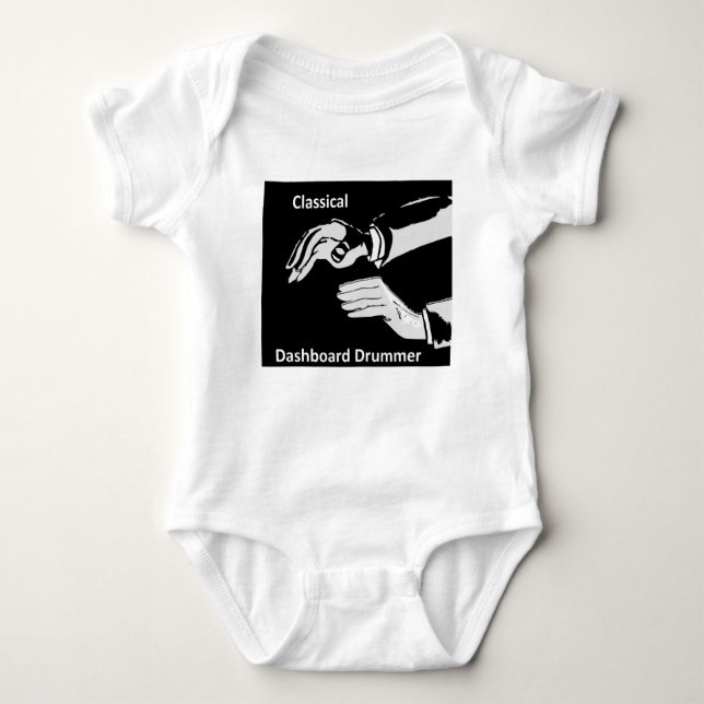 Body Para Bebê Visto de baterista do Painel Clássico (Frente)