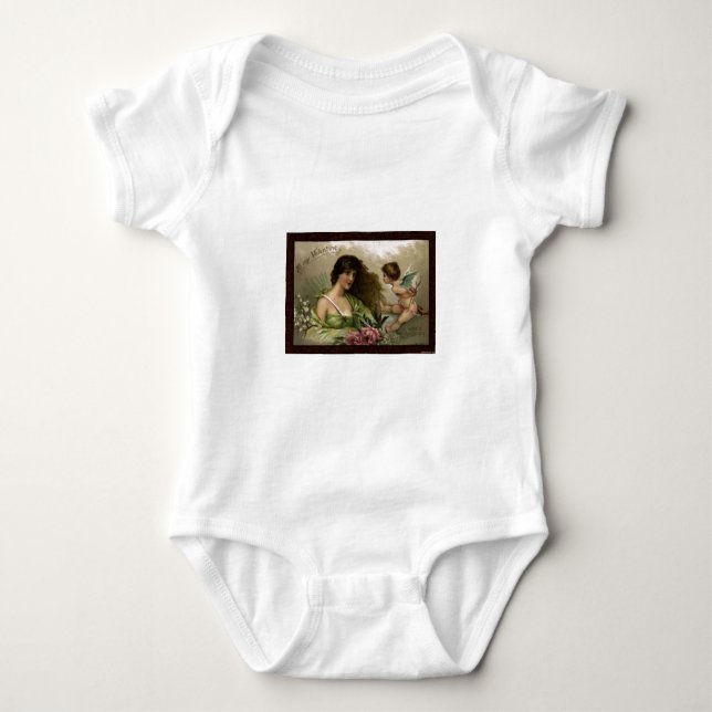 Body Para Bebê Vitoriano para Presentes da Pergunta do Amor do Me (Frente)