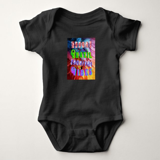 Body Para Bebê Viva Brasil Vibrações do Carnaval (Frente)