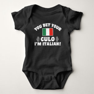 Body Para Bebê Você aposta seu Culo que eu sou italiano