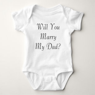 Body Para Bebê Você casará meu pai? Bebê/Creeper infantil