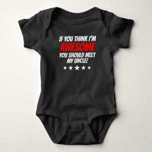 Body Para Bebê Você deve encontrar meu tio