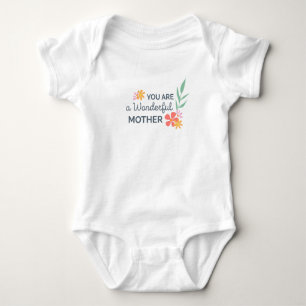 Body Para Bebê Você é Bodysuit maravilhoso do dia das mães
