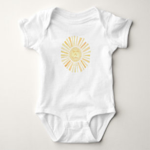 Body Para Bebê Você É Meu Bebê Branco Amarelo Laranja-Sol