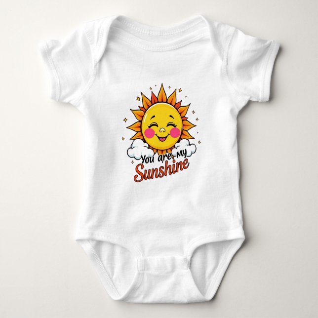 Body Para Bebê "Você É Meu Sol" Adorável (Frente)