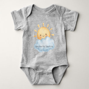 Body Para Bebê Você É Meu Sol Feliz Nuvem Sol