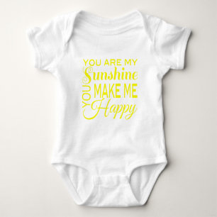 Body Para Bebê Você é meu Sol, você me faz feliz
