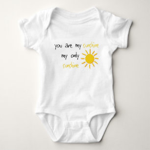 Body Para Bebê Você é minha luz do sol