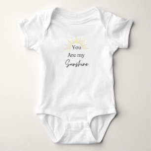 Body Para Bebê "Você é o meu sol" Bebê Um Pedaço