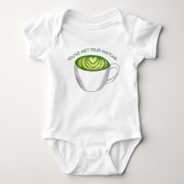 Body Para Bebê Você encontrou seu jogo Matcha Green Tea Latte Lov (Frente)