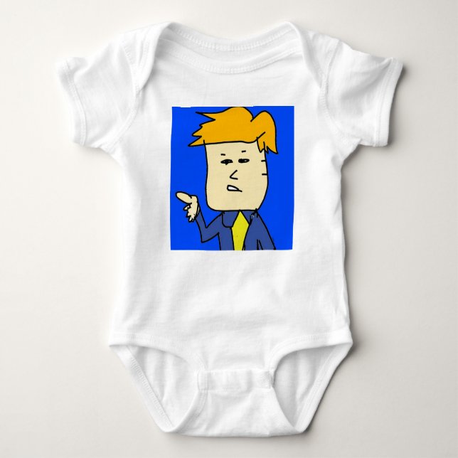 Body Para Bebê você está sendo demitido garoto de desenho animado (Frente)