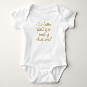 Body Para Bebê Você me Casado a proposta de casamento personaliz