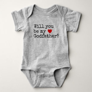 Body Para Bebê Você será meu padrinho