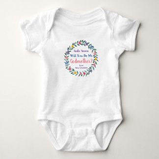 Body Para Bebê Você Será Minha Madrinha?