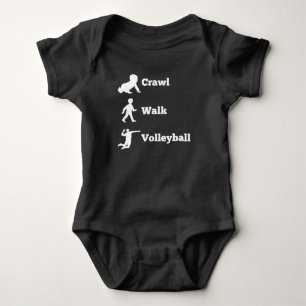 Body Para Bebê Voleibol da caminhada do rastejamento