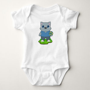 Body Para Bebê Voleibol de Gato