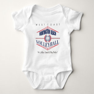Body Para Bebê Voleibol de Huntington Beach