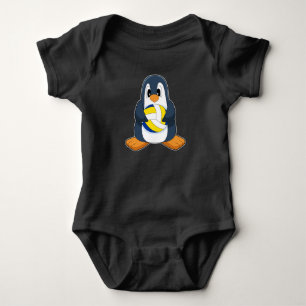 Body Para Bebê Voleibol do Pinguim