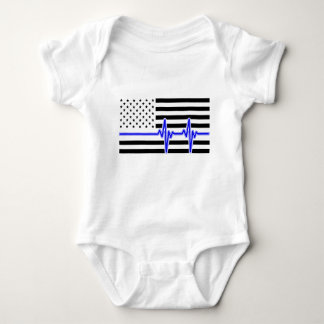 Body Para Bebê Volte À Bandeira Americana Do Pulso Azul