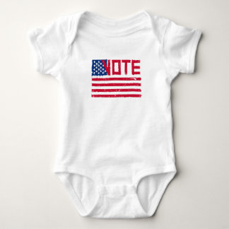 Body Para Bebê Votar com a bandeira dos EUA
