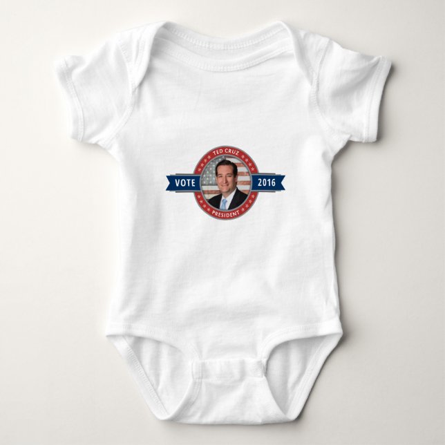 Body Para Bebê Vote Ted Cruz 2016 (Frente)