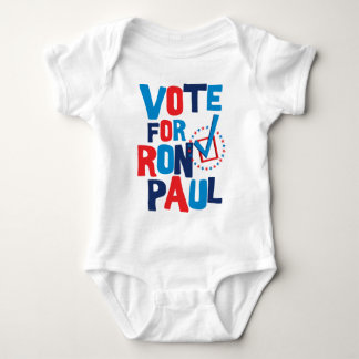 Body Para Bebê Voto para a eleição 2012 de Ron Paul