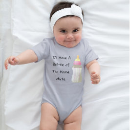 Body Para Bebê Vou Ter Uma Garrafa Da Casa Brancas Engraçadas.