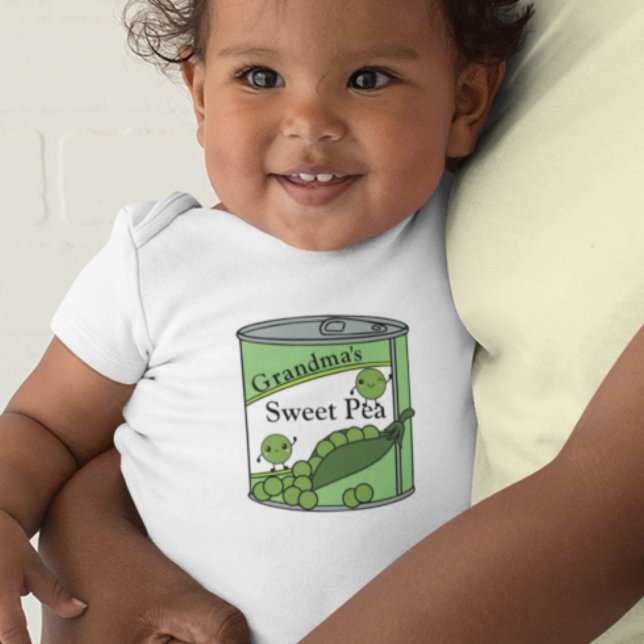 Body Para Bebê Vovó: Ervilha doce (Criador carregado)