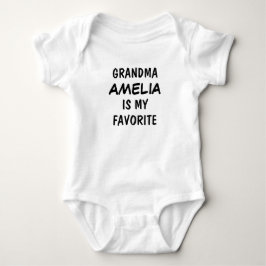 Body Para Bebê Vovó Personalizada é Minha Favorita