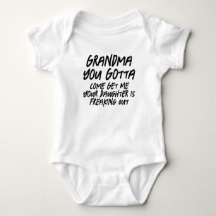 Body Para Bebê Vovó Você Tem Que Me Buscar Bebê Engraçado Infanti