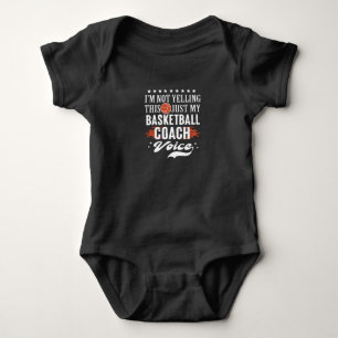 Body Para Bebê voz do treinador de basquetebol Não estou gritan