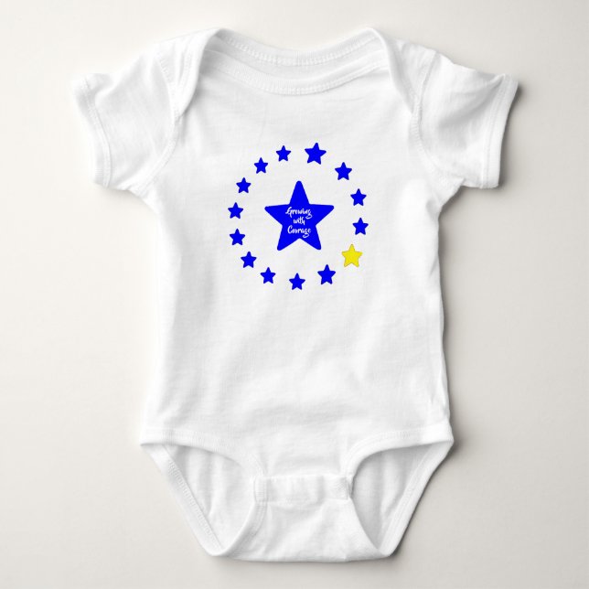 Body Para Bebê VTVB-GROWINGCOURAGE1-BB - Bodysuit de Bebê (Frente)