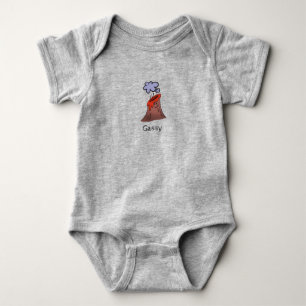 Body Para Bebê vulcão Gassy