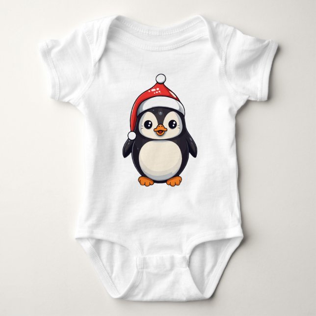 Body Para Bebê Waddle Claus (Frente)