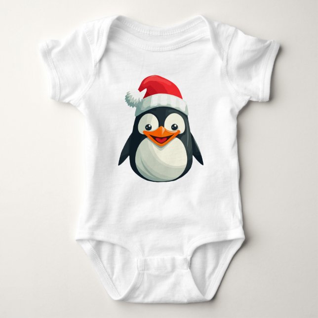 Body Para Bebê Waddle Claus (Frente)