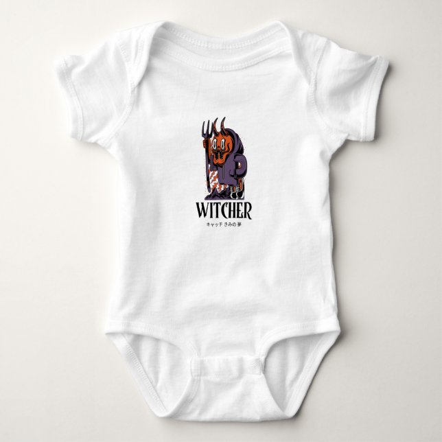 Body Para Bebê Warlock - Engraçado Witcher Design (Frente)