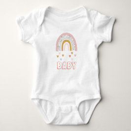 Body Para Bebê Watercolor Boho Rainbow Baby