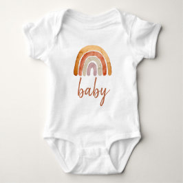 Body Para Bebê Watercolor Boho Rainbow Baby