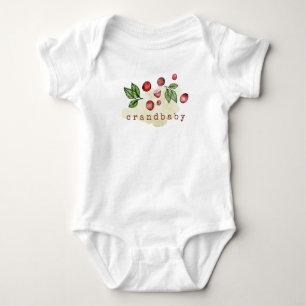 Body Para Bebê Watercolor Cranberry Baby Bodetau