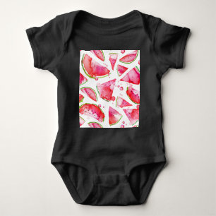 Body Para Bebê Watercolor Melancia 1