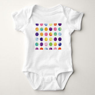Body Para Bebê Watercolor polka dots Tシャツ