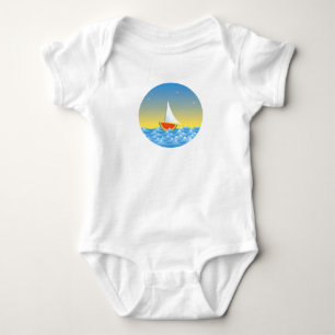Body Para Bebê Watermelon Sailboat