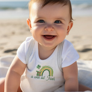 Body Para Bebê Wee Bit Irlandês   1Rua. Dia do Patrick